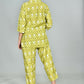 Morchari Digital Print Semi Muslin Co-Ord Set Top & Trouser-Multicolor - Swadesiicart