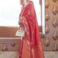 Dior Pink Tussar Banarasi Silk Designer Saree - Emponline | Swadesiicart