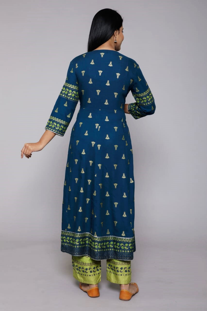 Indian Clothing Women's Ethnic Kurta With Pant and Dupatta - NOZ2TOZ - Swadesiicart