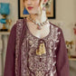 Anaita Brown Vichitra Simar With Embroidery Coding Sequence Stitched Salwar Suit