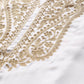 Ahalyaa Women White Ethnic Motifs Embroidered Aari Work Pashmina Kurta with Salwar & With Dupatta | Swadesiicart