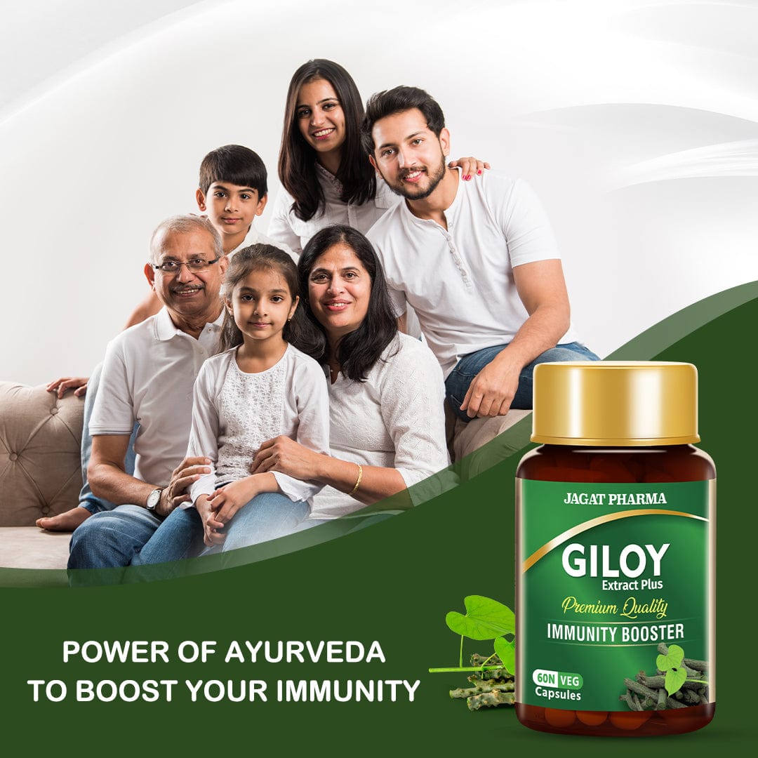 Jagat Pharma Giloy Extract Plus Capsule | Immunity Booster | Swadesiicart