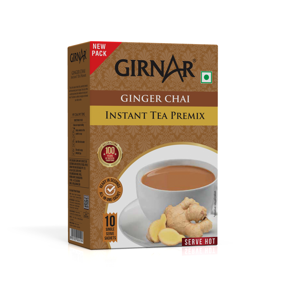 Girnar Instant Tea Premix With Ginger | Swadesiicart