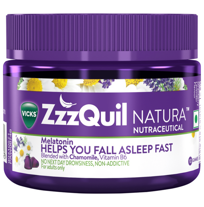 Vicks ZzzQuil Natura Melatonin Sleep Gummies | Swadesiicart