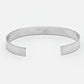 NVR Men Silver Stainless Steel Cuff Bracelet - Swadesiicart