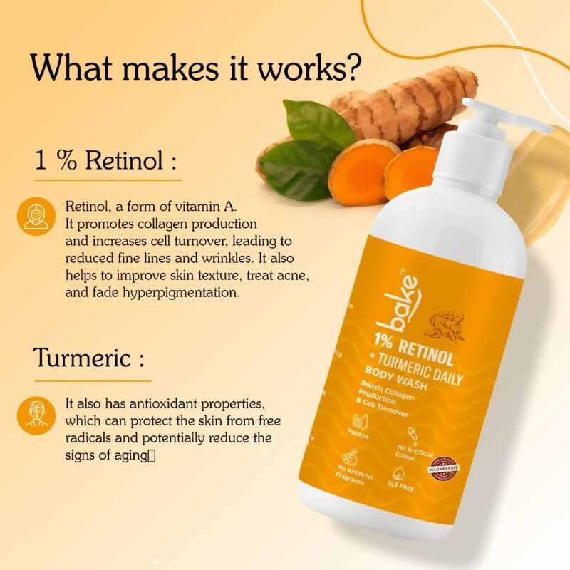Bake 1% Turmeric Body Wash | Swadesiicart