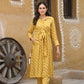 Jyoti Fashion Women's Mustard Pure Muslin Heavy Digital Printed Kurta Pant Set | Swadesiicart