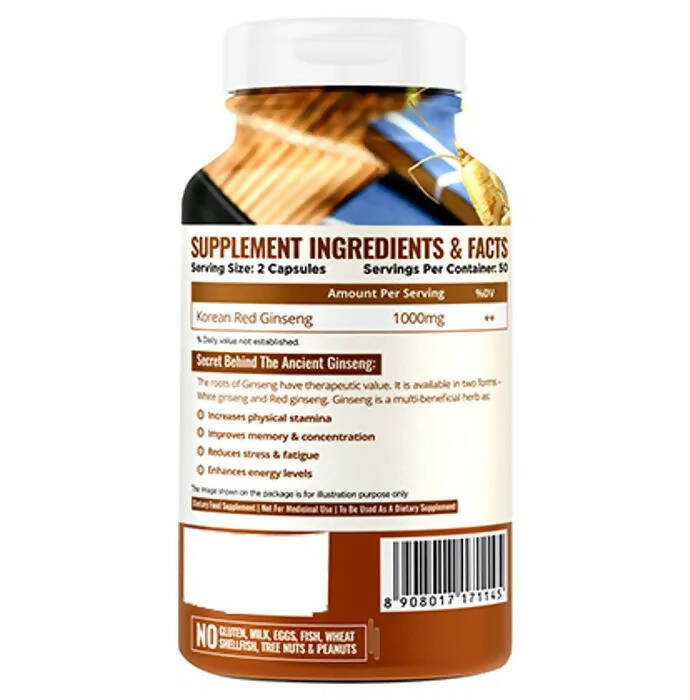 Nature Life Nutrition Korean Ginseng Capsules | Swadesiicart