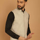Even Apparels Pure Wool Nehru Jacket - Off White | Swadesiicart