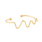 NVR Women Gold-Polished Adjustable Kada Bracelet - Swadesiicart