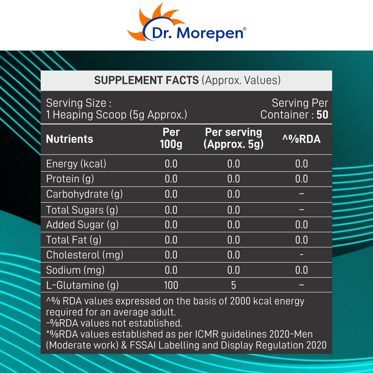 Dr Morpen Dr.Morepen L-Glutamine | Swadesiicart