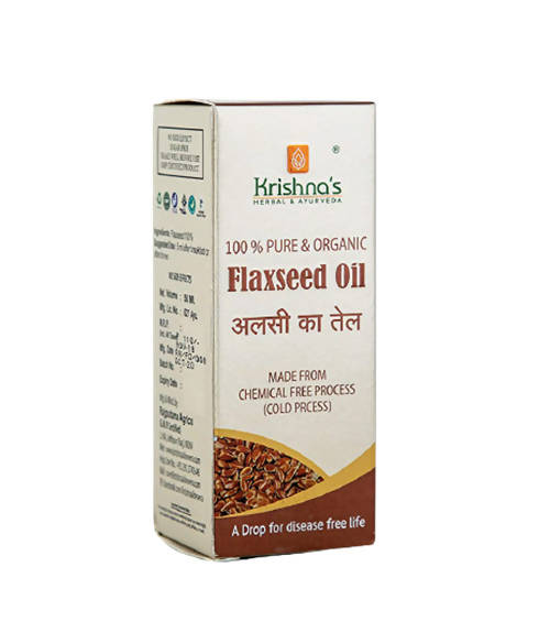 Krishna's Herbal & Ayurveda Flaxseed Oil | Swadesiicart