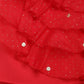 Ahalyaa Red Georgette Ruffel Kids Top With Bottom For Girls | Swadesiicart