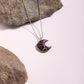 Women's Silver-Toned Purple Silver-Plated Handcrafted Chain - Ruby Raang | Swadesiicart