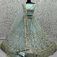 Jyoti Fashion Women's Sky Blue Bridal Net Fancy Sequins with Multi Thread Embroidered & Handwork Wedding Lehenga Choli | Swadesiicart