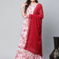 Ahalyaa Women Rayon Pretty Pink Printed Ready to Wear Lehenga Choli with Dupatta | Swadesiicart