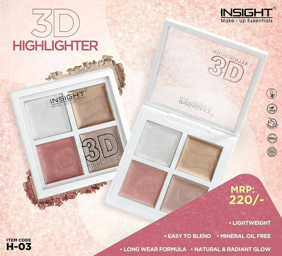 Insight Cosmetics 3D Highlighter - Swadesiicart