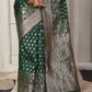 Shree Shyam Fashion Lichi Silk Blue Saree