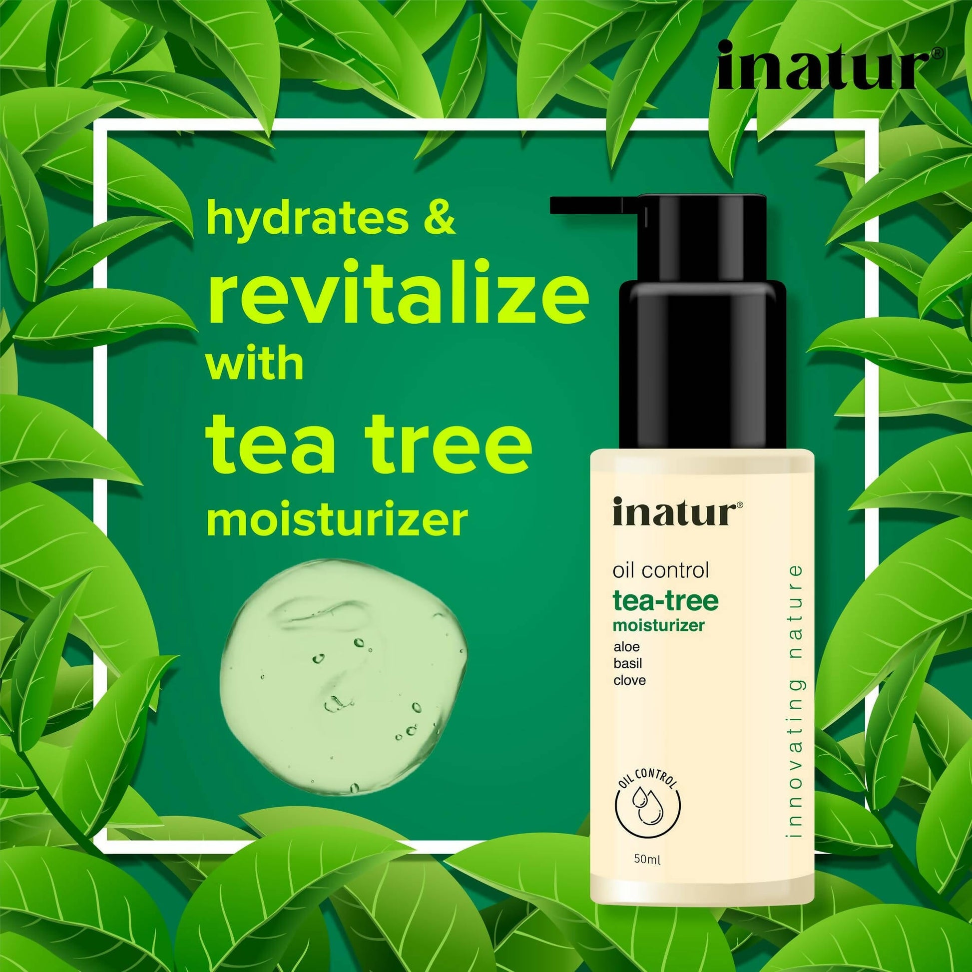 Inatur Tea Tree Facial Gel - Swadesiicart