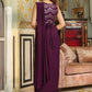 Janasya Purple Georgette Sequined Saree and Blouse | Swadesiicart