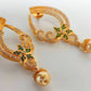 Green CZ Danglers - Swadesiicart