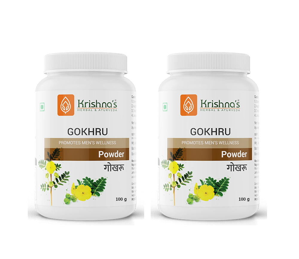 Krishna'S Herbal & Ayurveda Gokhru Powder | Swadesiicart
