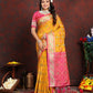 Lorenvalley Fashion Gold Patola Silk Woven Design with Zari Meenakari Weaving motifs Pallu Saree - Swadesiicart