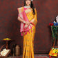 Lorenvalley Fashion Gold Patola Silk Woven Design with Zari Meenakari Weaving motifs Pallu Saree - Swadesiicart