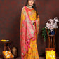 Lorenvalley Fashion Gold Patola Silk Woven Design with Zari Meenakari Weaving motifs Pallu Saree - Swadesiicart