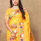 Lorenvalley Fashion Gold Soft Paithani Silk Woven Design Rich Zari Meenakari Weaving Saree - Swadesiicart
