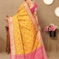 Lorenvalley Fashion Gold Patola Silk Woven Design with Zari Meenakari Weaving motifs Pallu Saree - Swadesiicart