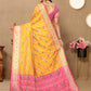 Lorenvalley Fashion Gold Patola Silk Woven Design with Zari Meenakari Weaving motifs Pallu Saree - Swadesiicart