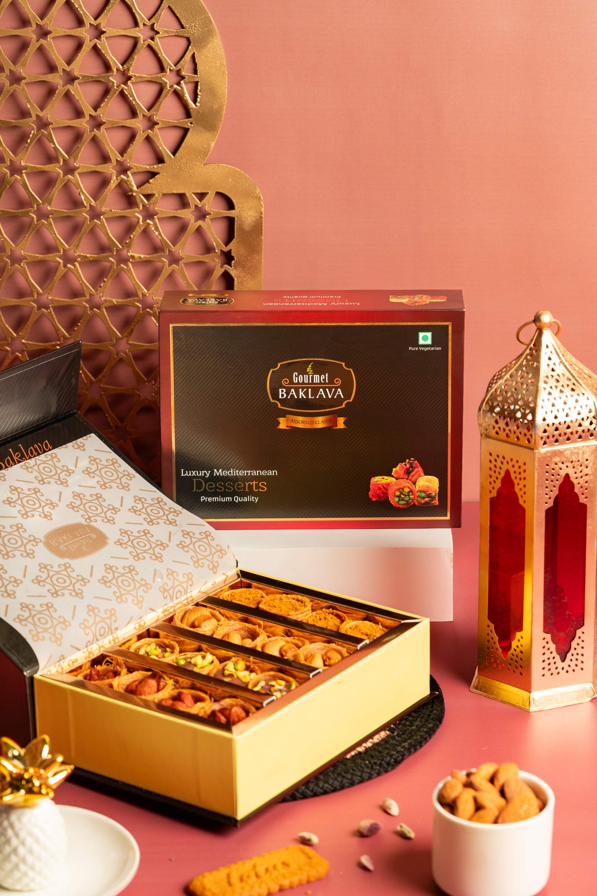 Gourmet Baklava Classic Gift Box Of Assorted Nest Baklava | Swadesiicart