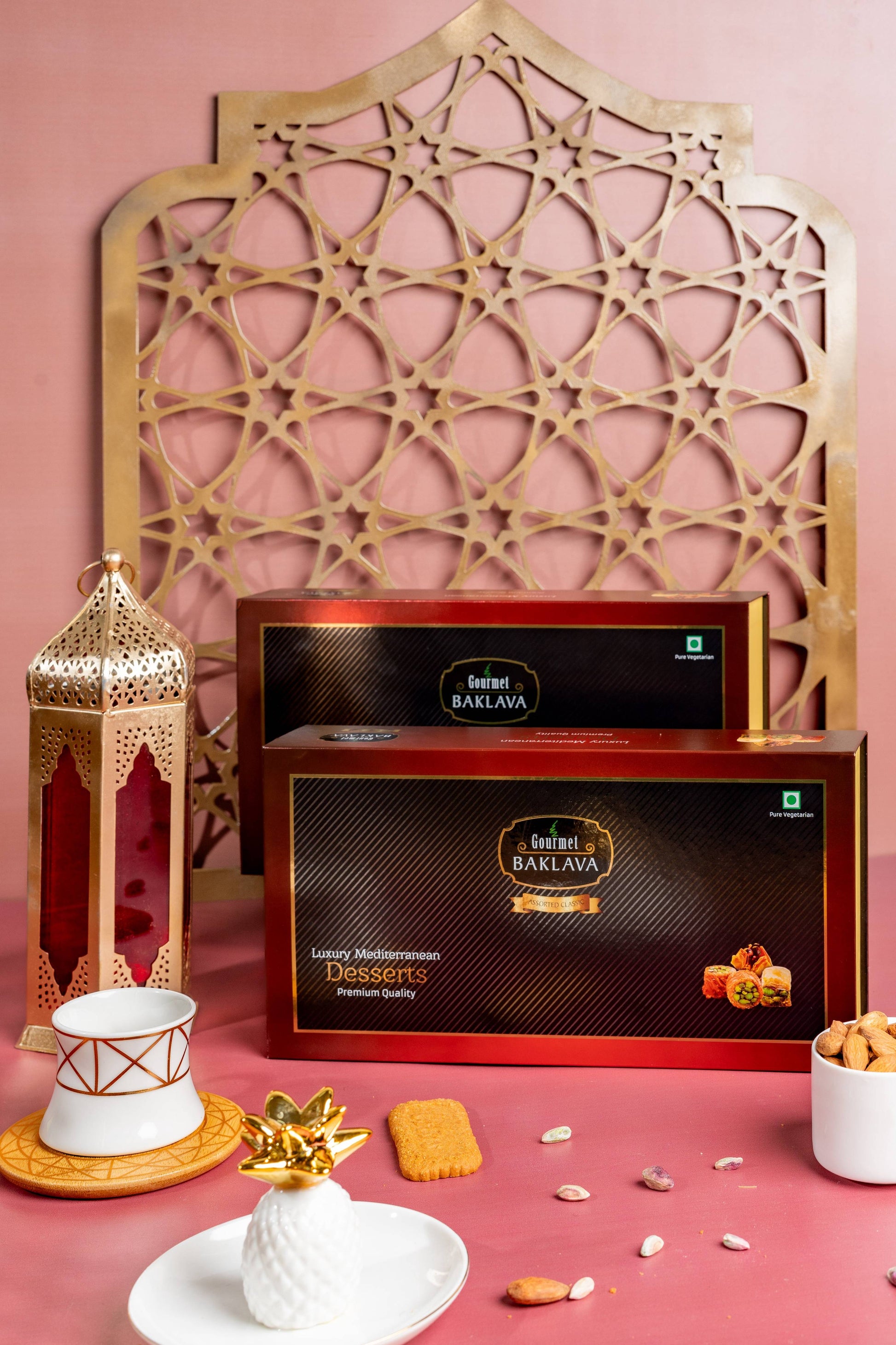 Gourmet Baklava Crescent Gift Box Of Assorted Nest Baklava | Swadesiicart