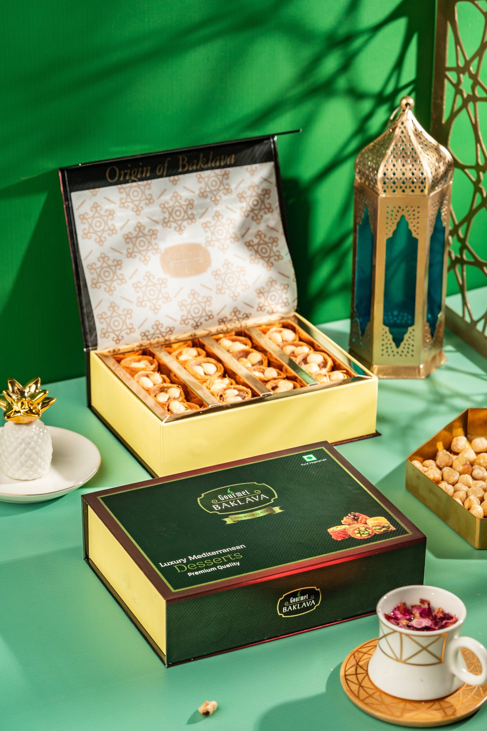 Gourmet Baklava Decadent Hazelnut Nest Baklava | Swadesiicart