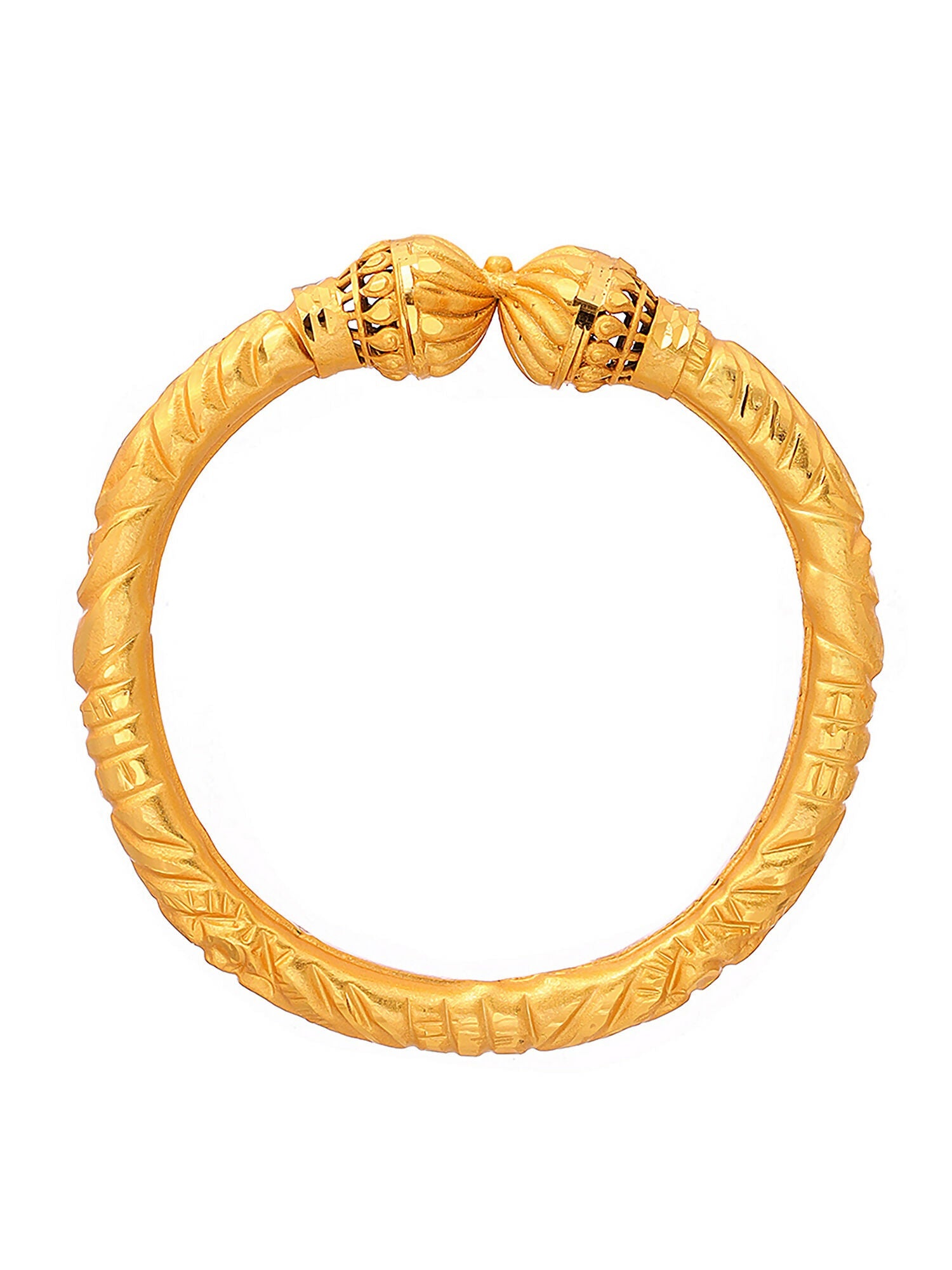 Ruby Raang Golden Bangle | Swadesiicart