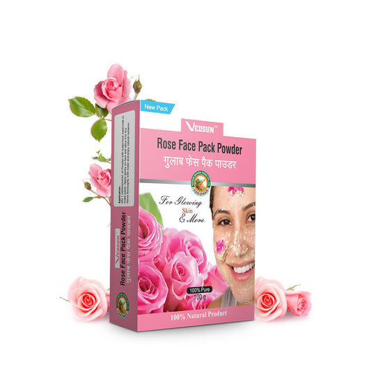 Vedsun Naturals Rose Face Pack for Face and Skin - Vedsun