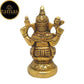 Tamas Brass Vinayakmoorti Ganesha Statue | Golden | Pooja Decor - Swadesiicart