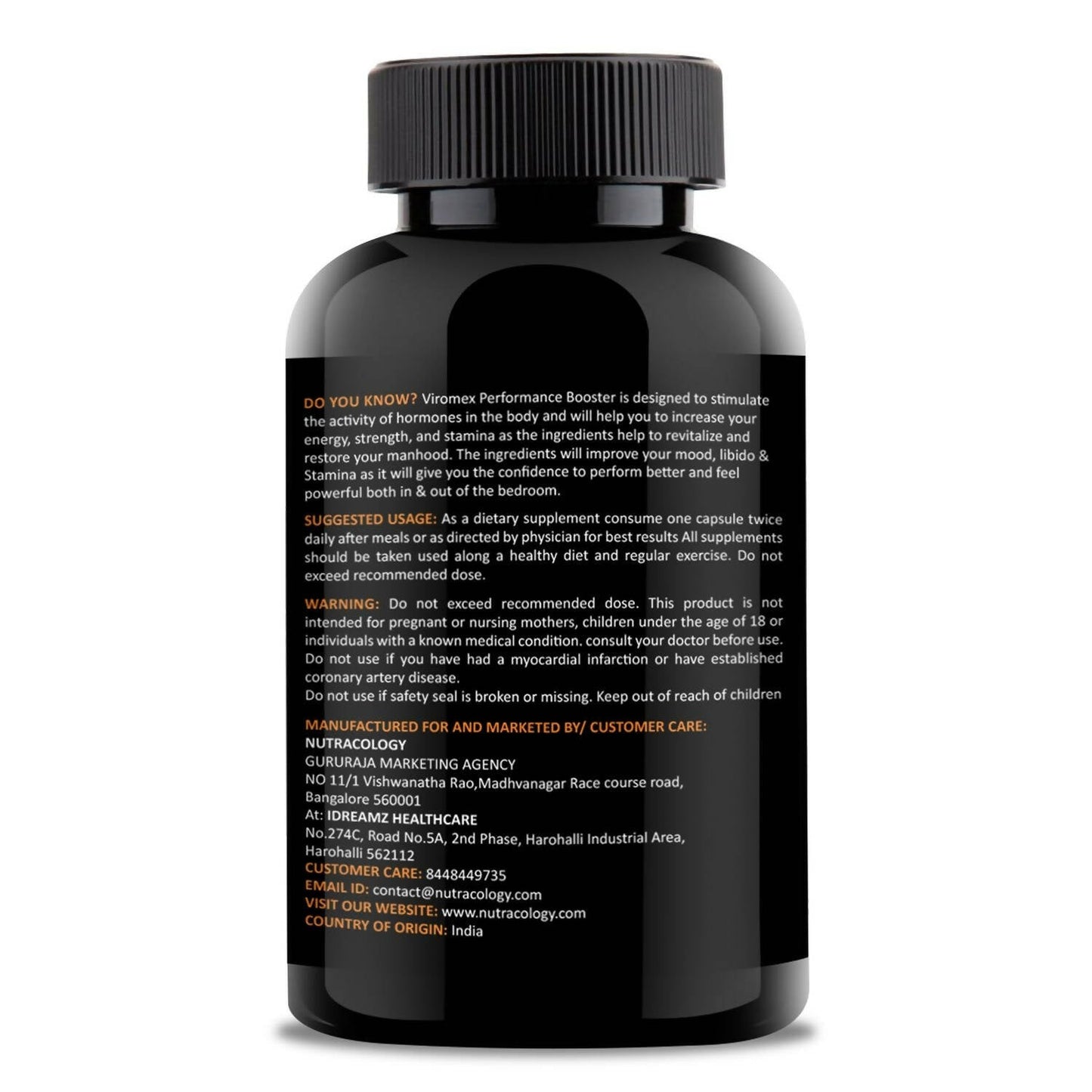 Nutracology Viromex Capsules For Strength, Stamina & Energy | Swadesiicart