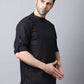 Even Apparels Black Pure Cotton Men's Kurta With Side Placket | Swadesiicart