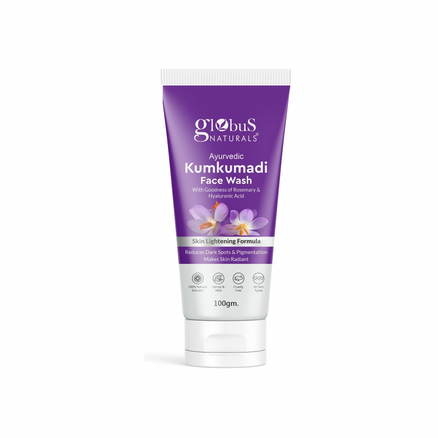 Globus Naturals Ayurvedic Kumkumadi Skin Lightening Face Wash | Swadesiicart