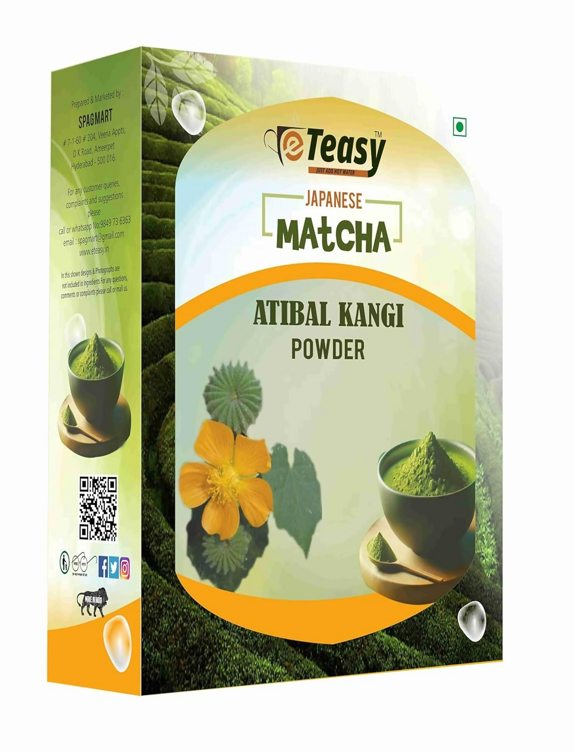 Eteasy Japanese Matcha Atibala Churna Bala Kangi Powder | Swadesiicart