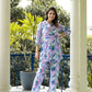 Casual Fashionable Multi Muslin Cotton co-ord set - Manya - Swadesiicart