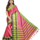 Vamika Banarasi Silk Pink Weaving Saree | Swadesiicart