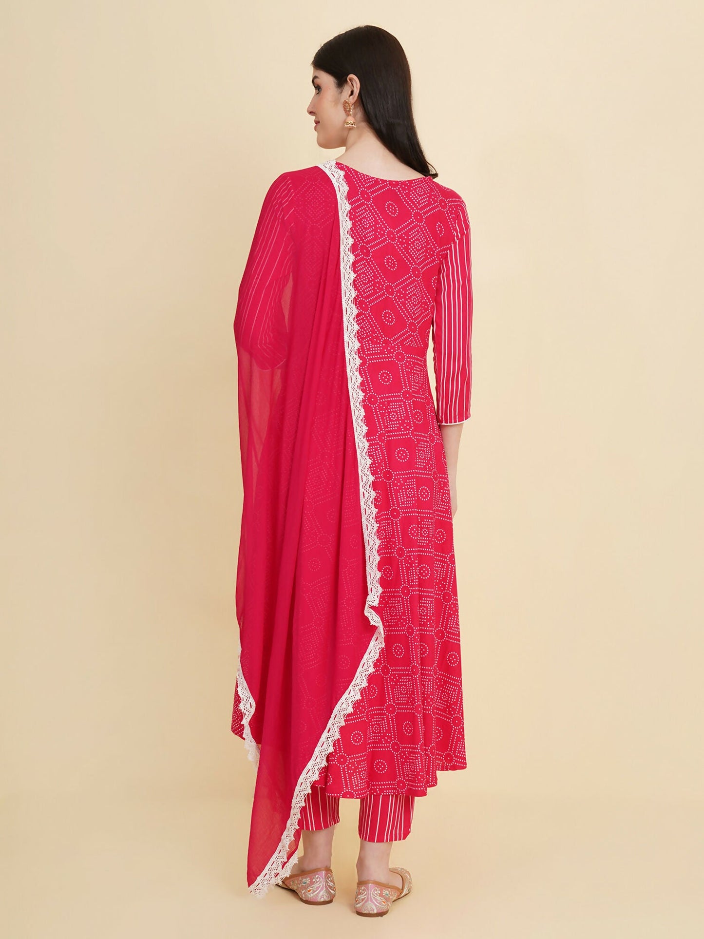 Designer Stylish Pink cotton Stitched Suit With Dupatta - Tanisha | Swadesiicart