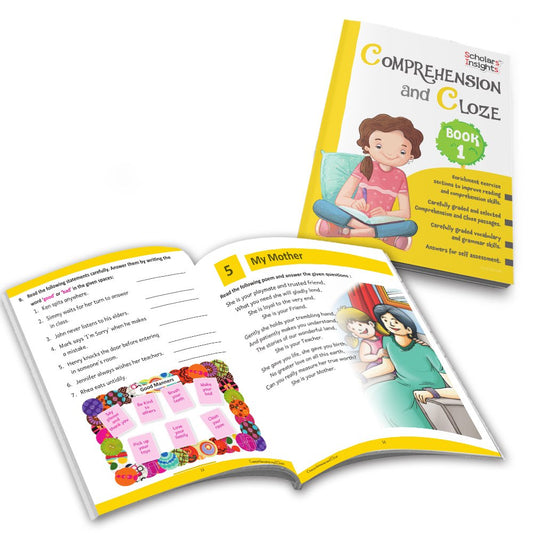 Grade 1 Ultimate English Combo Practice Workbooks Set of 4: Grammar, Writing Skills, Olympiad Prep, and Gear Up English| Ages 6-7 Years - Swadesiicart