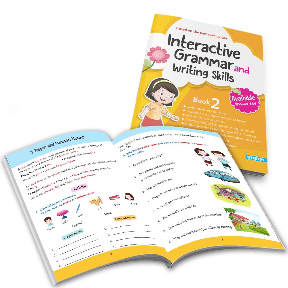 Grade 2 Ultimate English Combo Practice Workbooks Set of 4: Grammar, Writing Skills, Olympiad Prep, and Gear Up English| Ages 7-8 Years - Swadesiicart