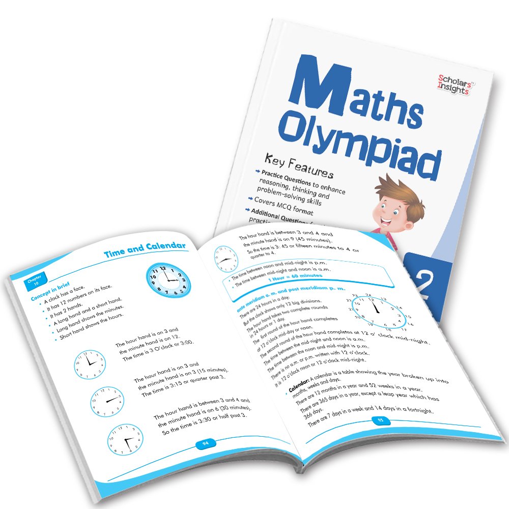 Grade 2 Comprehensive Learning with Mathematics Workbooks Set of 4 Ages 7-8 Years: Gear Up Math, Mental Math, Olympiad, and Challenging Word Problems - Swadesiicart