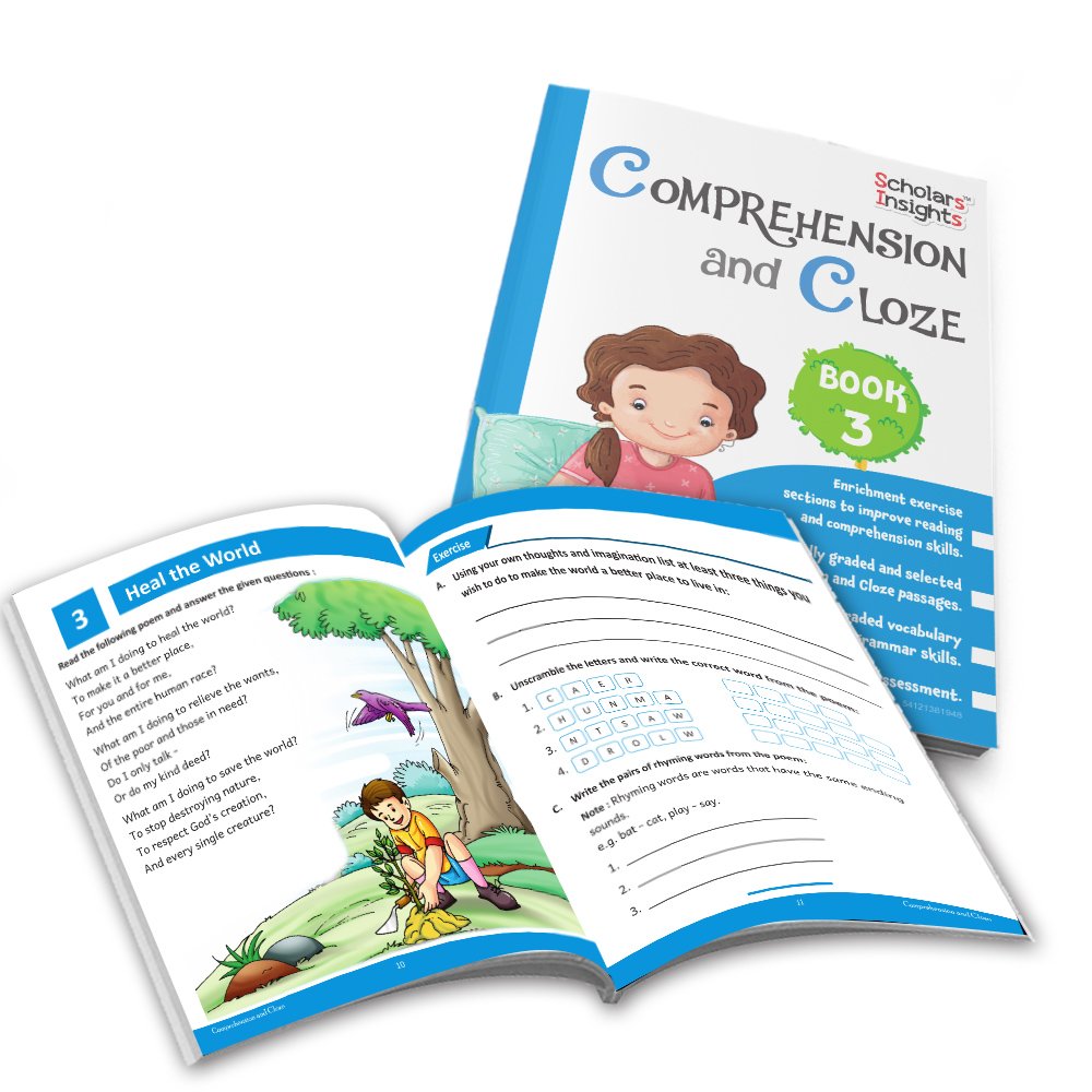 Grade 3 Ultimate English Combo Practice Workbooks Set of 4: Grammar, Writing Skills, Olympiad Prep, and Gear Up English| Ages 8-9 Years - Swadesiicart