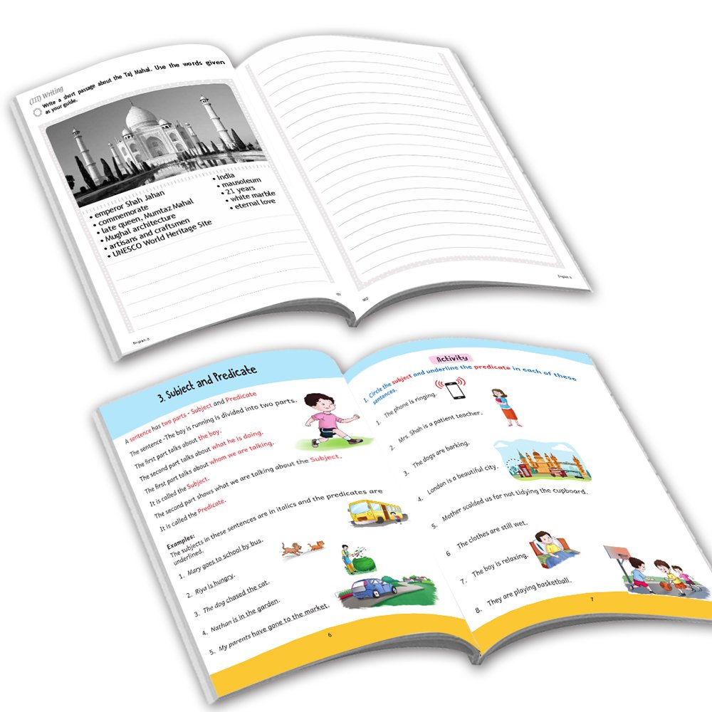 Grade 3 Ultimate English Combo Practice Workbooks Set of 4: Grammar, Writing Skills, Olympiad Prep, and Gear Up English| Ages 8-9 Years - Swadesiicart